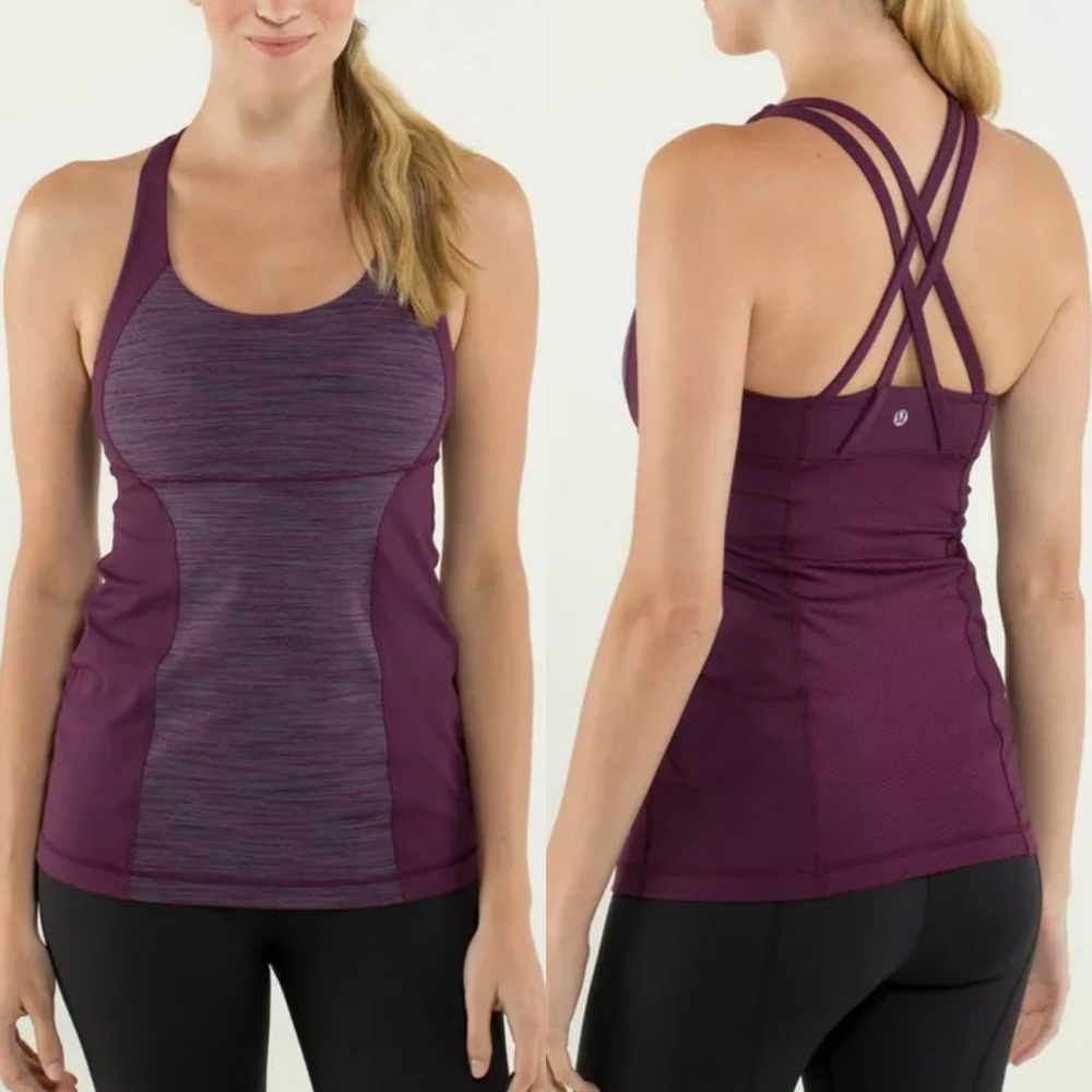 Lululemon Run Energy Strappy Crossback Built In Bra Tank - Picture 3 of 9
